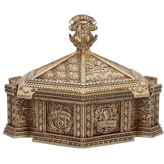 Nemesis Now Harry Potter Schmuckkästchen, Hogwarts, Lunchbox, Gold,