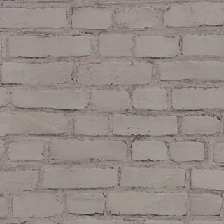 Bricoflor Graue Tapete in Steinoptik Moderne Vliestapete mit Mauer Design im Industrial Style Vlies Steintapete Ideal für Küche und Wohnzimmer
