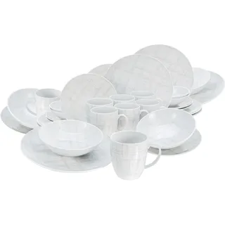 CreaTable 25798 Kombiservice 32-tlg. creme-weiß