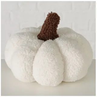 Boltze Kissen "Kürbis" in Creme - (H)18 x Ø 22 cm