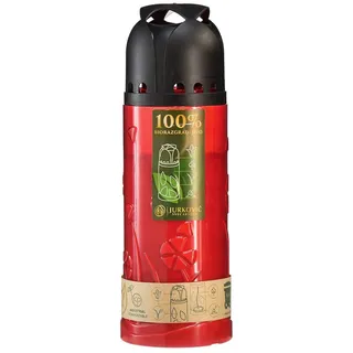 Florists Products Grabkerze Rote Grabkerze H24cm aus Pflanzenöl mit ICP-Siegel, 7 Tage rot