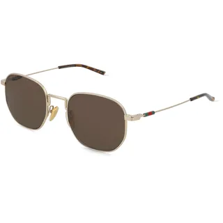 Gucci GG2095S Herren-Sonnenbrille Vollrand Rund Metall-Gestell, gold