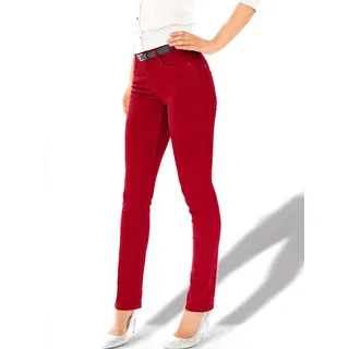 Slim-fit-Jeans ASCARI Gr. 40, Normalgrößen, rot Damen Jeans Röhrenjeans Bestseller