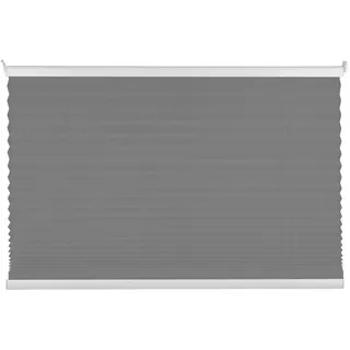 Home-Vision Plissee FREE 70 x 130 cm grau