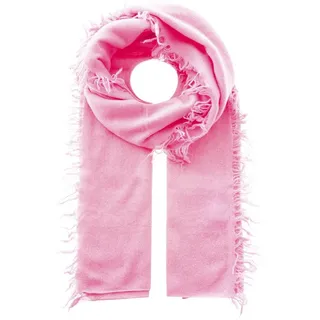 Zwillingsherz Kaschmirschal 100% XXL Kaschmir Fransenschal rosa