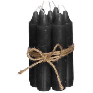 Annastore Spitzkerze 7-tlg. Set Kerzen H 11 cm - Stabkerzen für Flaschen und Vasen schwarz