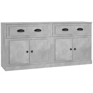 vidaXL Sideboards 2 Stk. Betongrau Holzwerkstoff 3820 cm Grau Holz/Spanplatte