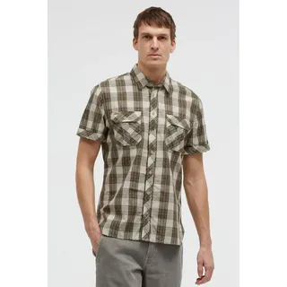 CAMP DAVID Kurzarmhemd mit Klappentaschen braun XXXL