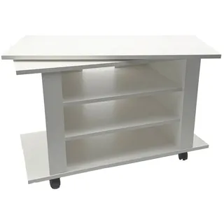 Wohnling WL7.772 Lowboard 78x38x51 cm Weiß Holz/Kunststoff/Spanplatte