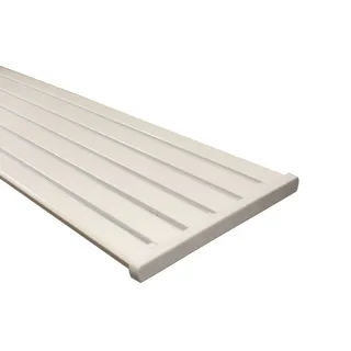 Gardinenschiene 5 und 6 läufig aus Aluminium in weiß, 260 cm (2 x 130 cm)