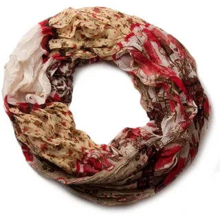 styleBREAKER Loop Loop mit Blumen Paisley Muster, (1-St) beige