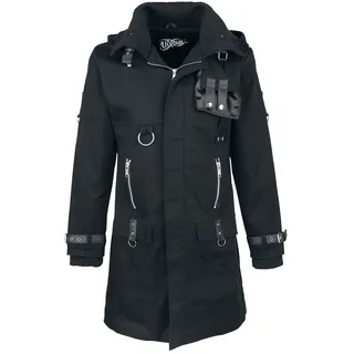 Vixxsin - Gothic Mantel - Eclusion Coat - S bis XL - für Männer - Größe L - schwarz - L