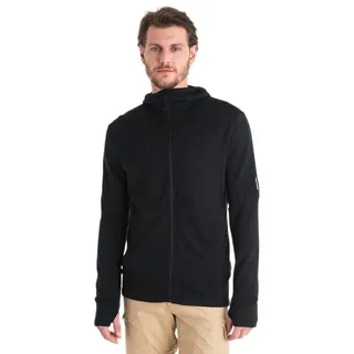 Icebreaker Merino 260 Quantum IV Kapuzenjacke Herren Schwarz M