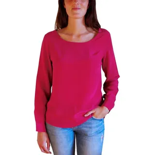 Posh Gear Seidenbluse Damen Bluse Rotondoseta aus 100% Seide rot M