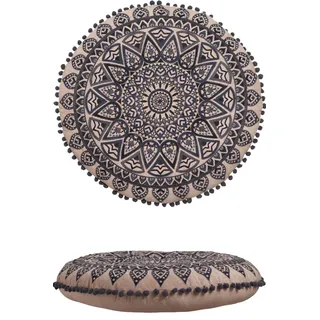 Marrakesch Orient & Mediterran Interior Aziza Bodenkissen 60 x 60 cm Schwarz