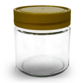 Apoidea – Honiggläser 250g mit Kunststoff-Deckel 60 Stück/Honiggläser 250g mit Deckel/Honigglas Neutralglas/Hochwertige Honig Gläser für Ihren eigenen Honig