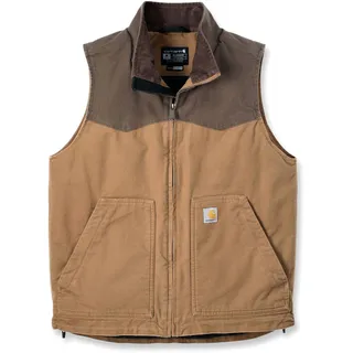Carhartt Rugged Flex Montana, Weste - Hellbraun/Dunkelbraun - XXL