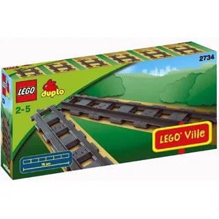 LEGO Duplo Eisenbahn 2734 - 6 gerade Duplo Schienen