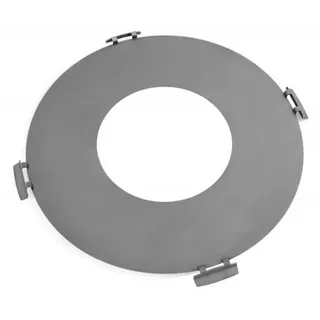 Natur24 Feuerschale Rostfreie Grillplatte 78 x 78 cm Grau Stahl grau