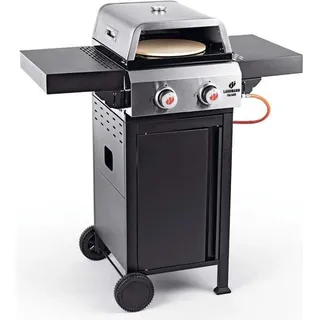 LANDMANN Gasgrill Triton PTS 2.0 Premium Gasgrill Deckel doppelwandig Deckelthermometer Grillrost emailliertes Gusseisen perfektes Grillbranding PTS - Schwarz