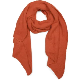 styleBREAKER XXL-Schal Asymmetrischer unifarbener Web Schal, (1-St) orange