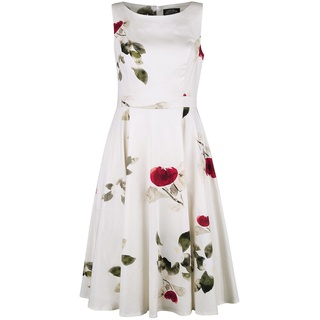 H&R London - Rockabilly Kleid knielang - Maeva Swing Dress - XS bis XXL - für Damen - Größe M - multicolor - M