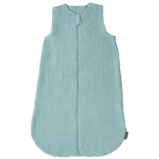 LaLoona baby bedding LaLoona Baby Mull Schlafsack 0.5 TOG/Sommerschlafsack ohne Ärmel, ÖKO-TEX Standard 100, 100% Baumwolle - Mint (70 cm)