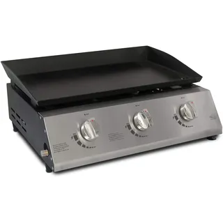 ACTIVA Plancha Grillplatte I Hochwertige Gas Grillplatte inkl. 3 Brenner je 2,1 KW I Plancha mit großer Grillfläche 50cm x 31cm