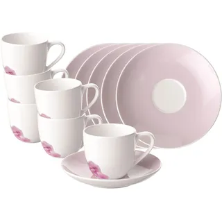 Villeroy & Boch Espressotasse mit Untertasse 0,07 l Rosa 6 St.