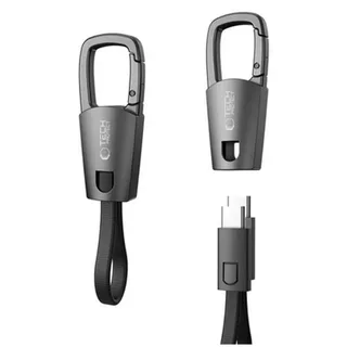 TECH-PROTECT Ultraboost Dna-kabel mit Schlüsselanhänger, USB-C Pd, 60 W / 3 A - Grau