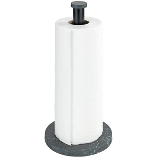 Wenko Küchenrollenhalter Marmor Schwarz