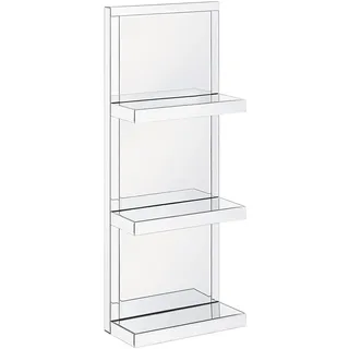 Beliani Wandregal 41 x 20 x 108 cm Silber