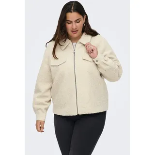 ONLY CARMAKOMA CARMALO SHORT BOUCLE JACKET Beige M