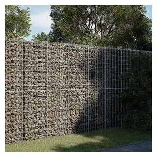 vidaXL Gabione mit Deckel 200x50x200 cm Verzinktes Eisen