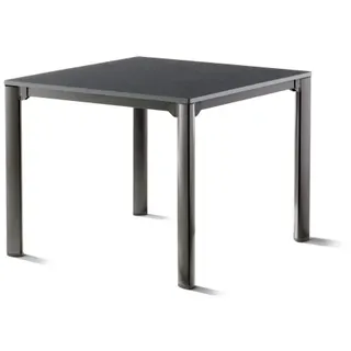 Sieger Exclusiv Lofttisch 95 x 95 x 74 cm eisengrau/Schiefer anthrazit