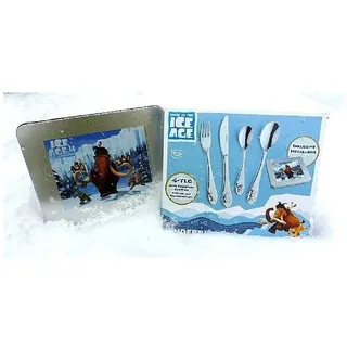 Amefa Besteck-Set Ice Age 4 Kinderbesteck 4-tlg. mit Metallbox
