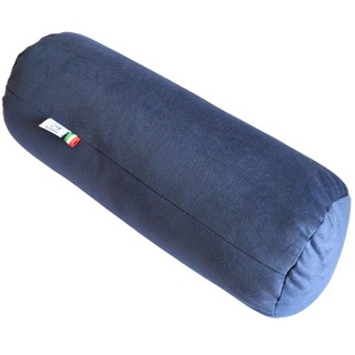 GM Nackenrolle für Nacken, Rücken und Beine, 40 x 15 cm, hergestellt in Italien, mit Bezug aus wasserabweisendem und schmutzabweisendem Stoff, Blau