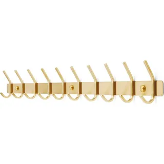TOJ Living Wandgarderobe - 78CM - 20 Haken - Garderobenhaken - Garderobenhaken - Garderobenhaken Wand - Garderobe - Wandgarderobe - Garderobenstän... - Gold