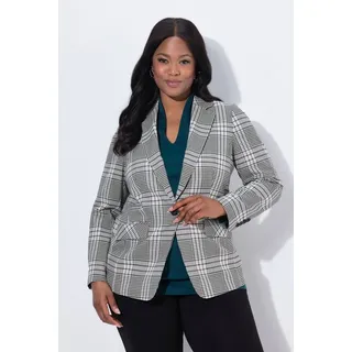 Ulla Popken Blazer Karo-Design Blau/Grün 54