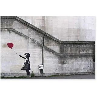 Always Hope Banksy Streetart Zimmerposter – Poster in div. Größen 30x40cm