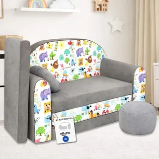 millybo Kindersofa Kinder Couch mit Schlaffunktion ausklappbar 3in1 Kinder Sofa Spielsofa mit Bettfunktion Mädchen Jungen Sitzsack Minisofa Schlafsofa Kinderzimmer Schlafsessel (A5)
