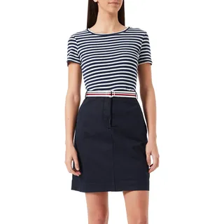 Tommy Hilfiger Damen Co Tencel Chino Kurzer Rock - 38