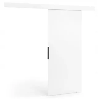 HAUSELEMENT Schiebetür VIND 76 x 205, Schiebetürsystem SoftClose Laufschiene Schwebetür 76/70 cm weiß