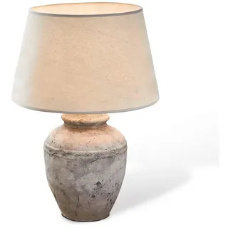 Mirabeau Tischleuchte Tischlampe Mosnay beige/antikgrau beige|grau