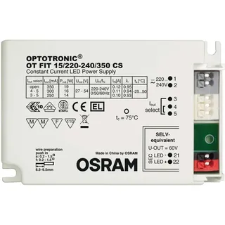 OT FIT 15/220-240/350 - 19W - OPTOTRONIC® Kompakte Konstantstrom-LED-Betriebsgeräte – Nicht dimmbar