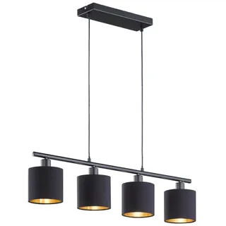 Trio Tommy 4-flg. schwarz matt/schwarz