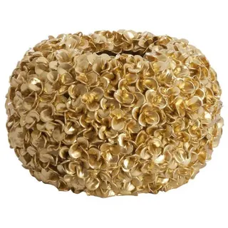 Light & Living Light & Living, Vase, Gold, Kunststoff, Rund, 23 cm, CE, Dekoration, Vasen, Bodenvasen
