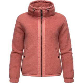Ragwear Sweatjacke "Nordicka", Damen, Gr. XXXL(46), rosa (altrosa), Fleece, Obermaterial: 100% Polyester.