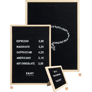 Securit Buchstabentafel 60 x 80 cm Braun