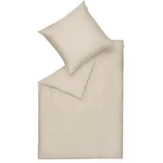 Schöner Wohnen Pure Unifarben Satin Beige 200 x 200 cm + 2 x 80 x 80 cm